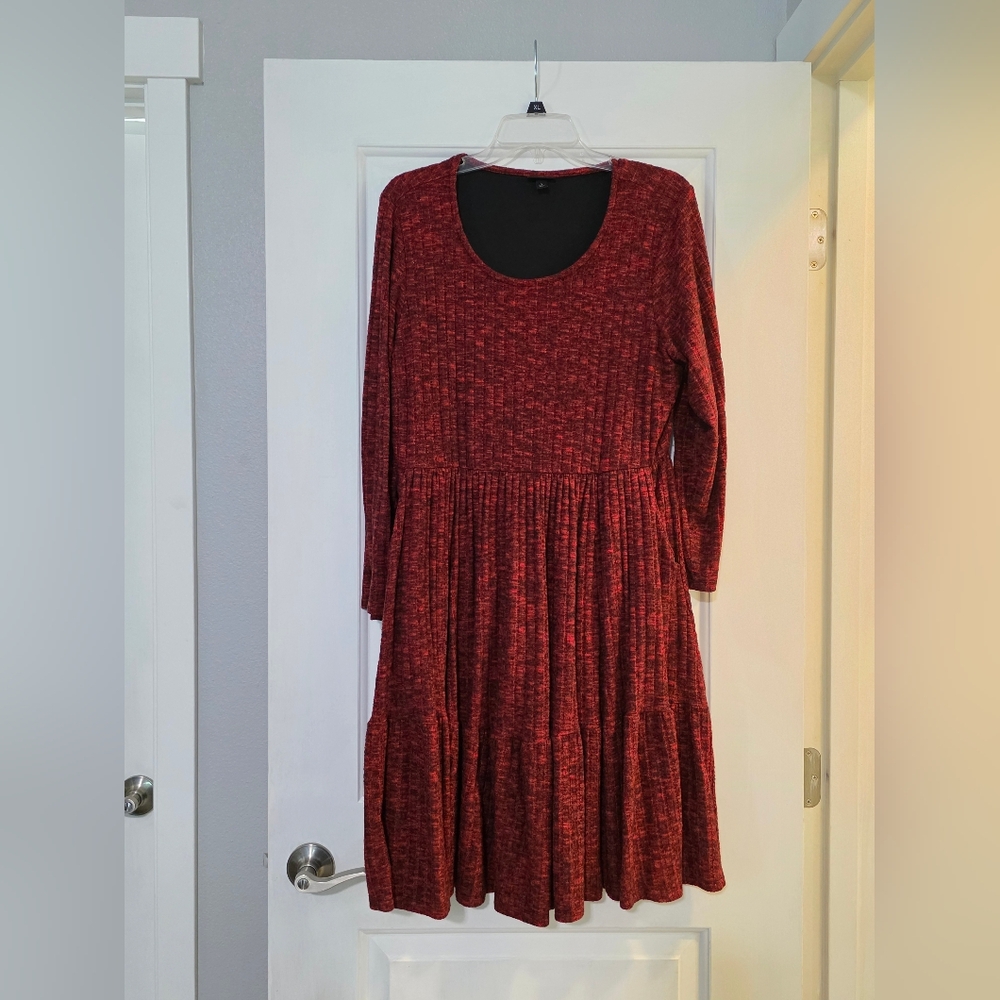 Women's Red Sweater Dress
